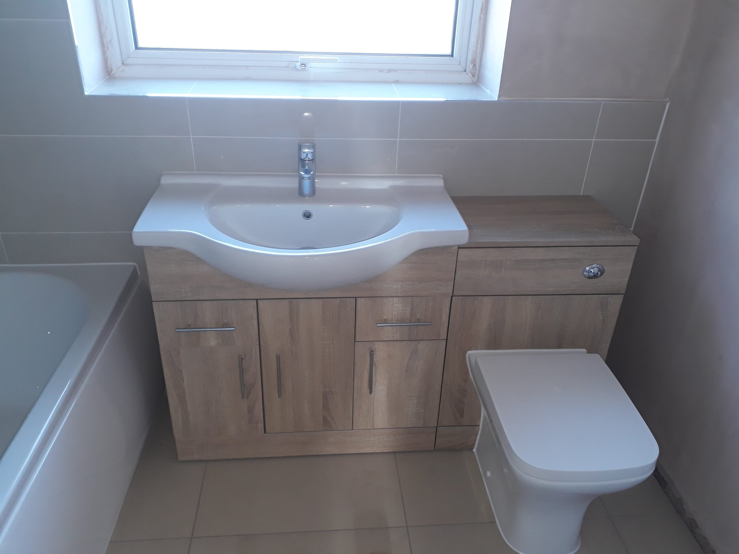 Bathroom installation Leyland concealed cistern