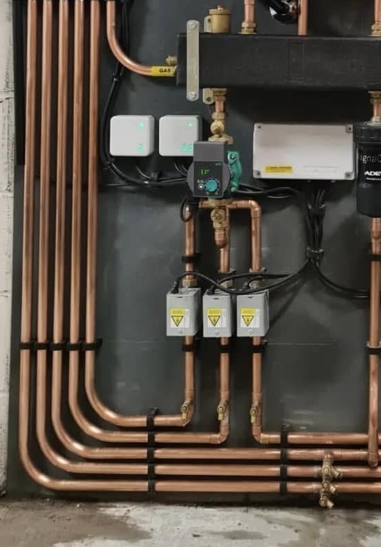 Beautiful copper pipework